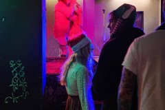 12.14.24: Vancouver BC SantaCon/Santarchy. https://technotink.net/adventures/?p=8040 Adventures of Sir Thomas Oisin Rhymour. Photo copyright by Techno Tink Photography www.technotink.com/photography. (c) 2024: Thomas Baurley./Oisin Rhymour